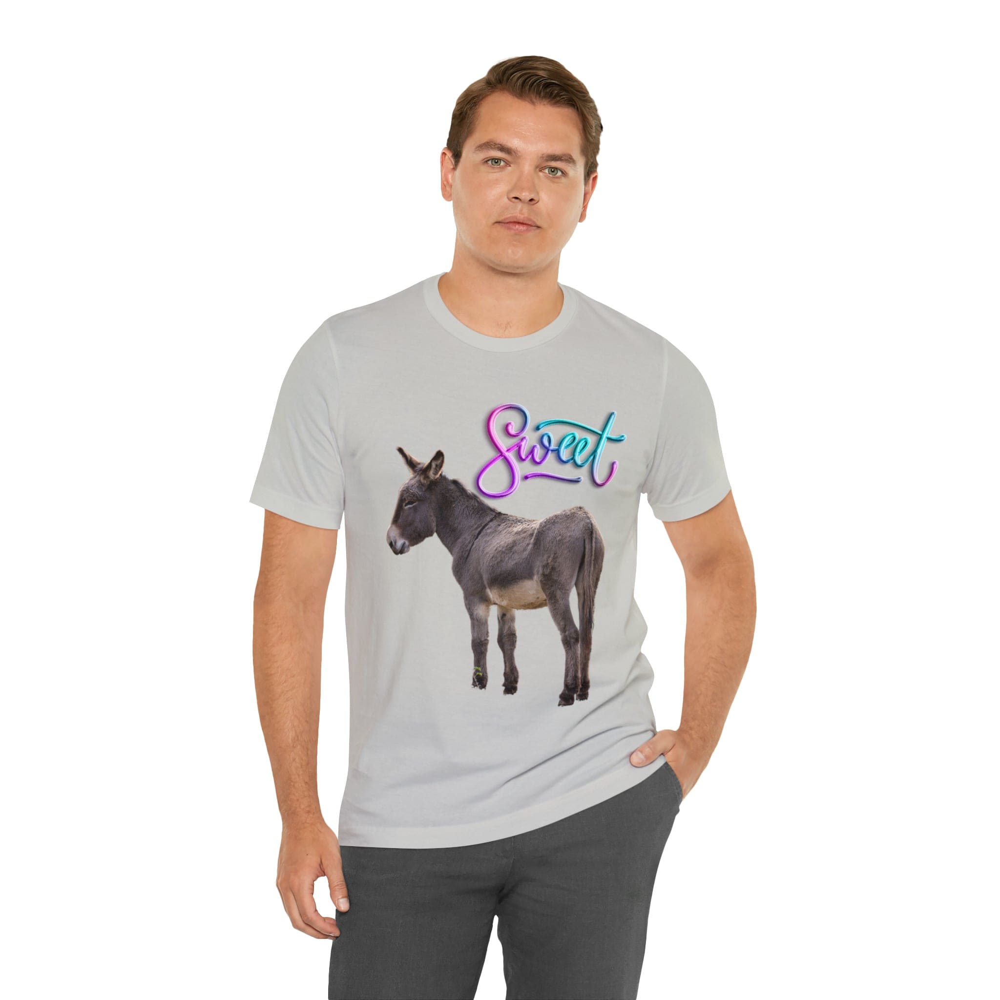 Printify T-Shirt Sweet Ass (Donkey) - Unisex Jersey Short Sleeve Tee