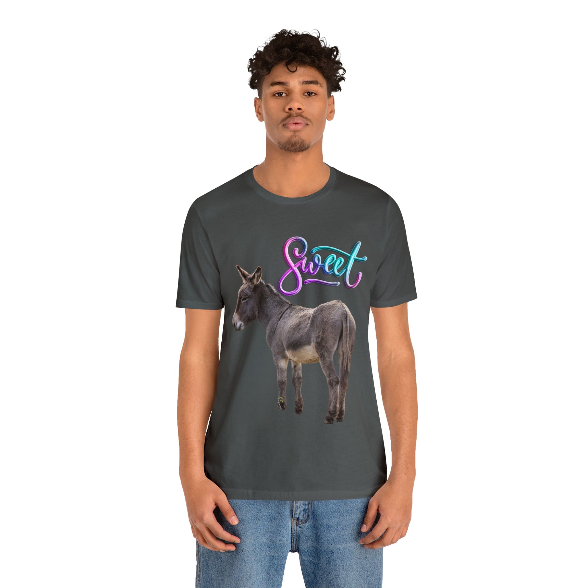 Printify T-Shirt Sweet Ass (Donkey) - Unisex Jersey Short Sleeve Tee