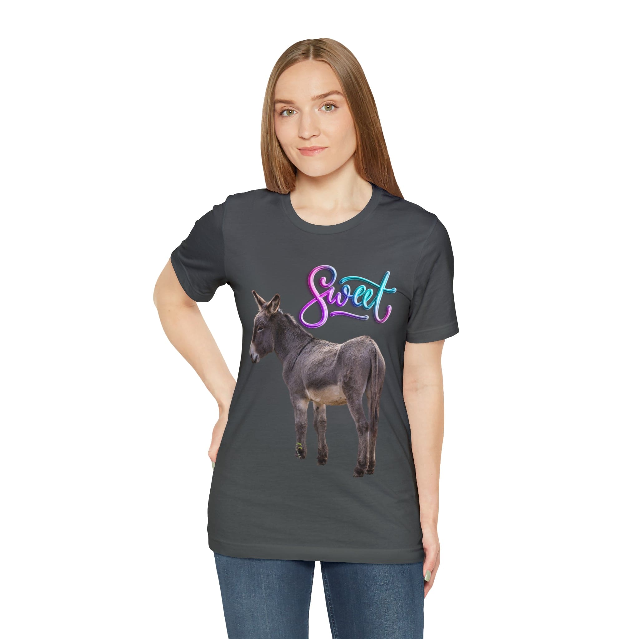 Printify T-Shirt Sweet Ass (Donkey) - Unisex Jersey Short Sleeve Tee