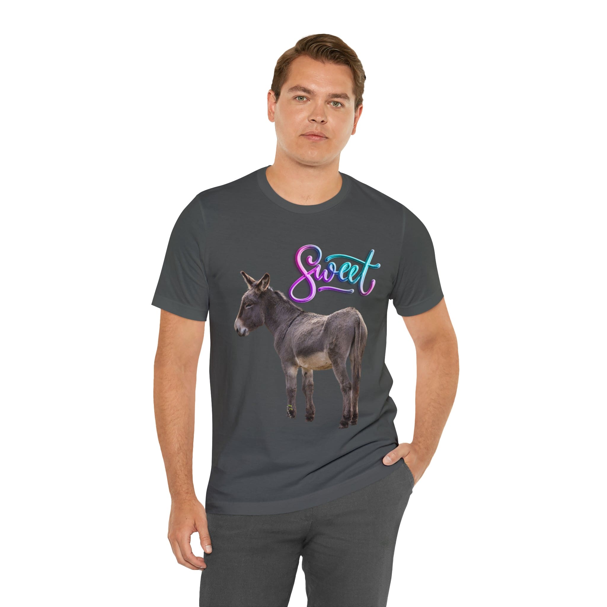 Printify T-Shirt Sweet Ass (Donkey) - Unisex Jersey Short Sleeve Tee