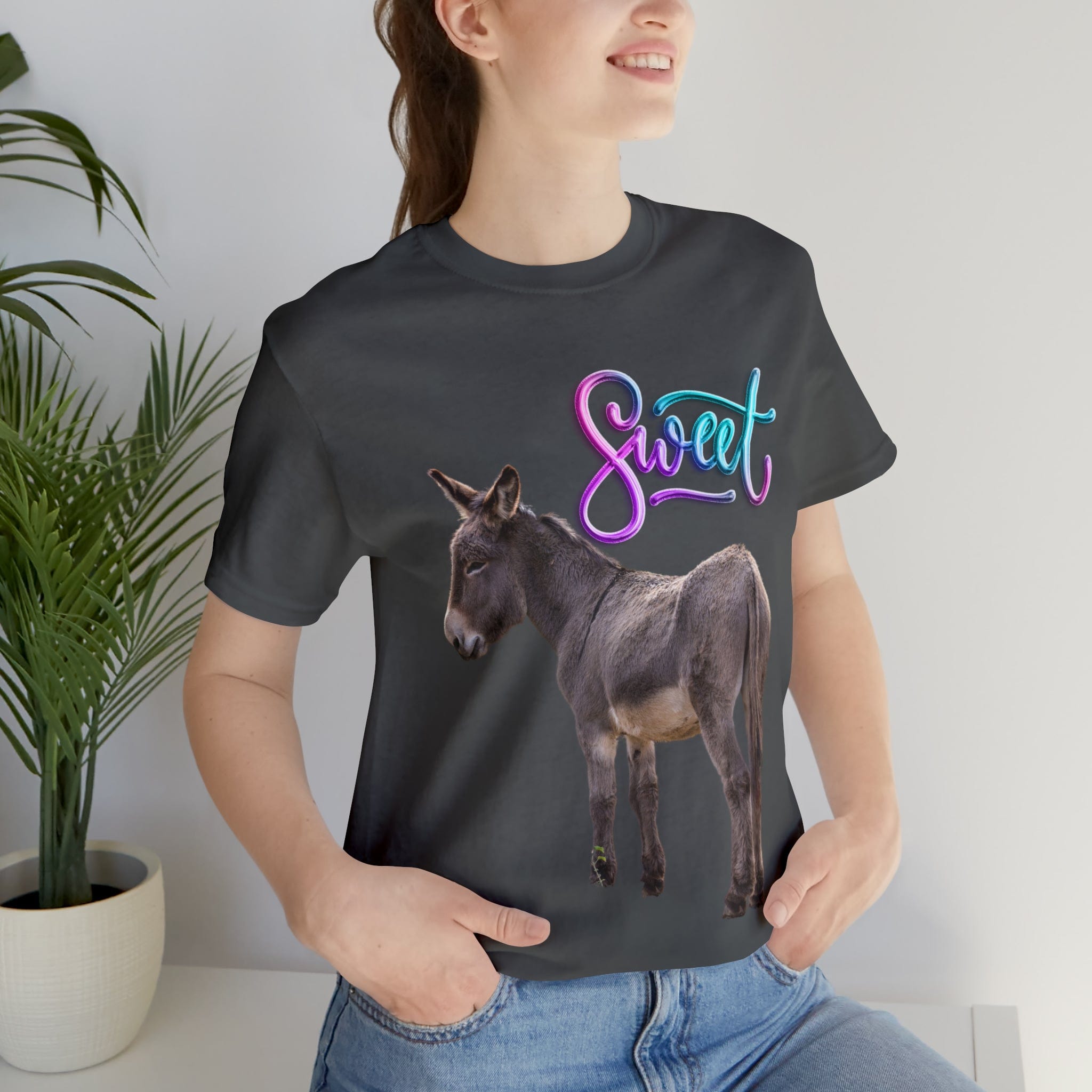 Printify T-Shirt Sweet Ass (Donkey) - Unisex Jersey Short Sleeve Tee