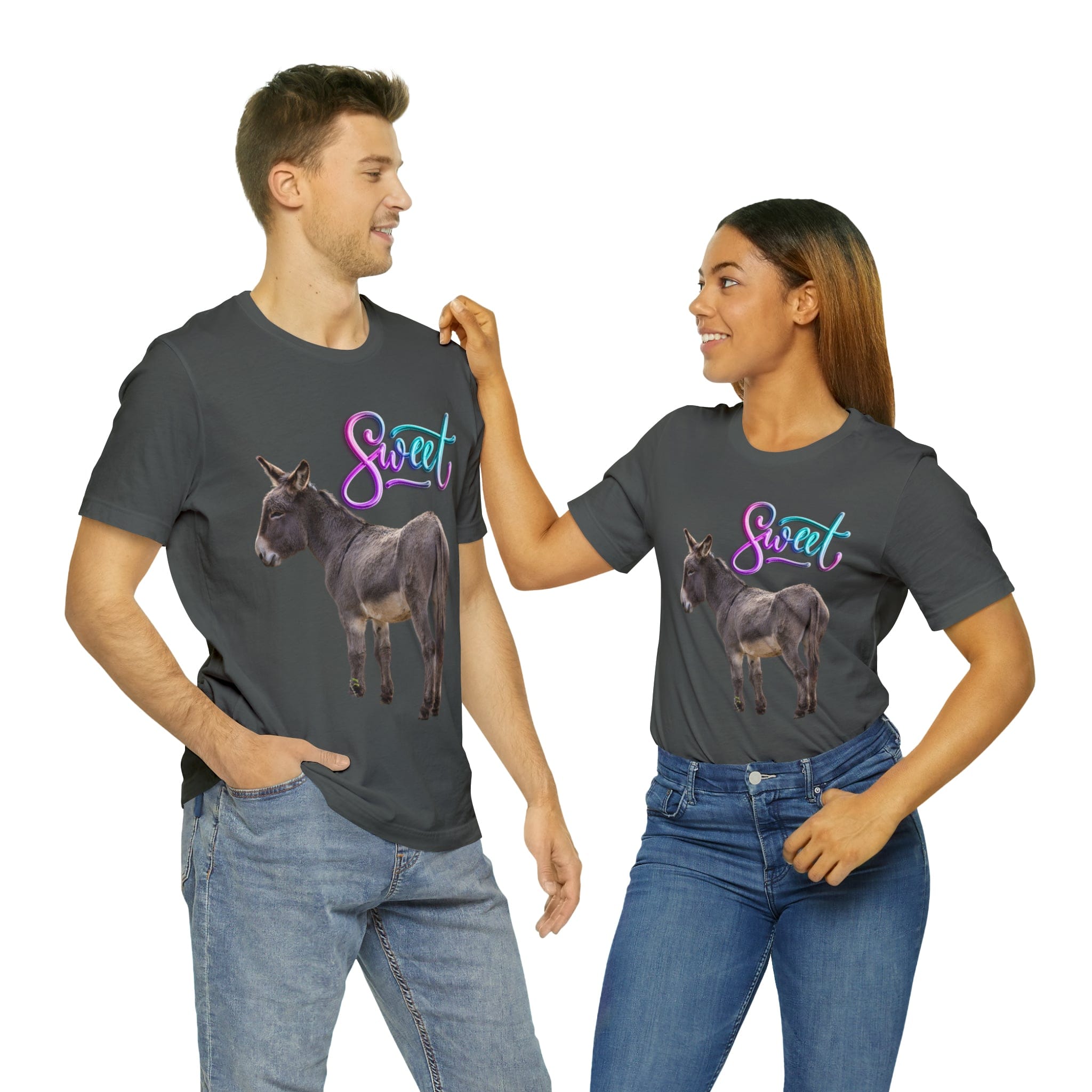 Printify T-Shirt Sweet Ass (Donkey) - Unisex Jersey Short Sleeve Tee