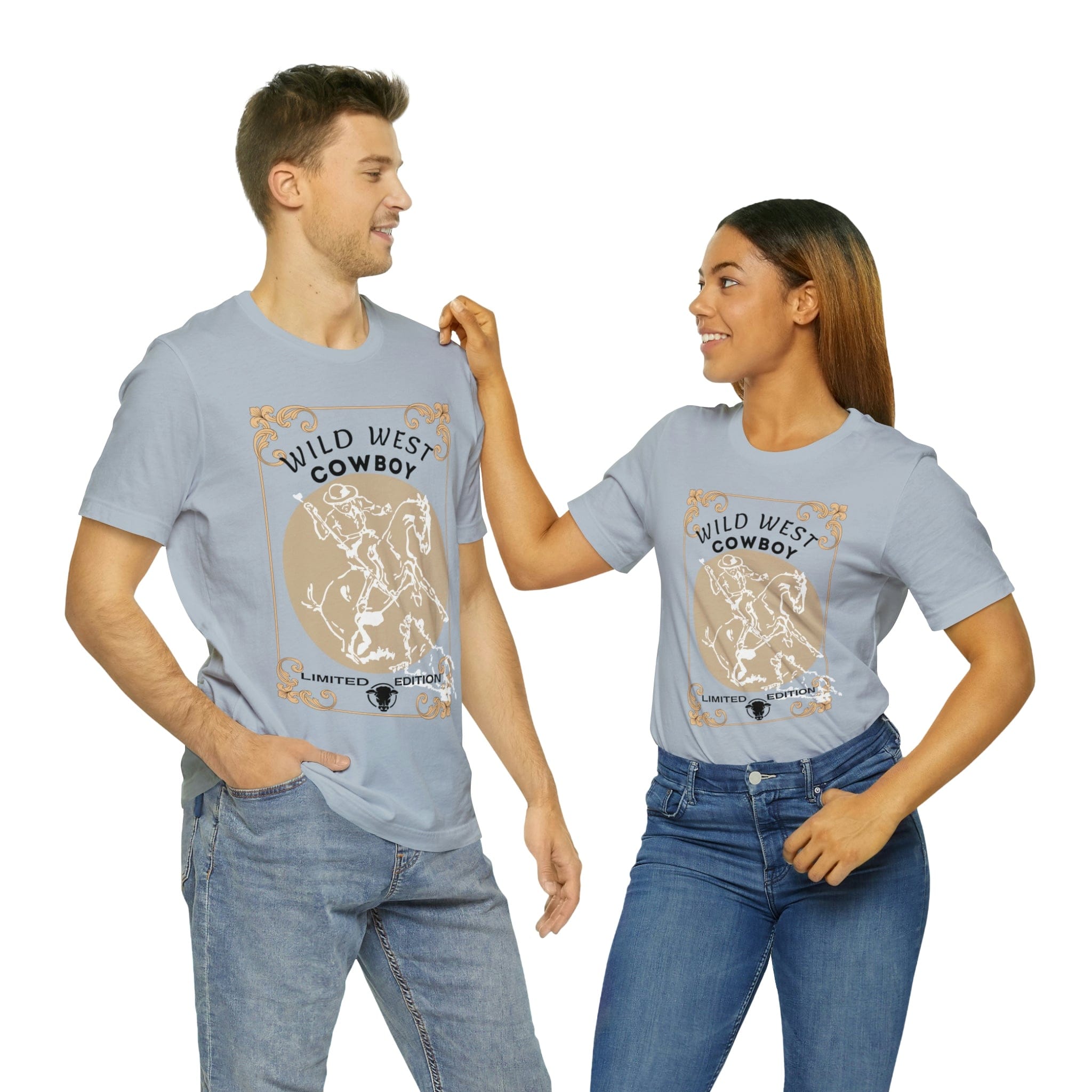 Printify T-Shirt Wild West Cowboy - Unisex Jersey Short Sleeve Tee