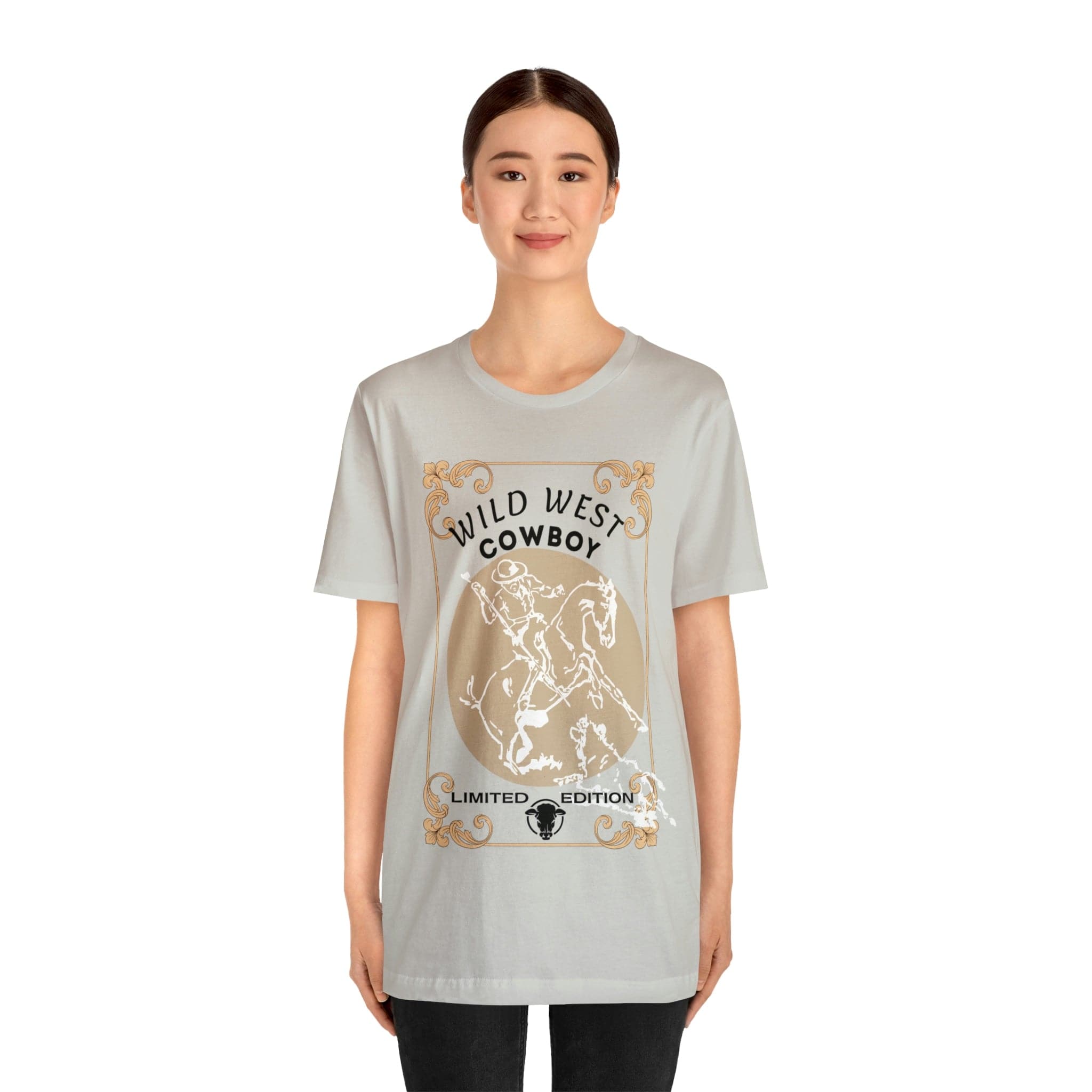 Printify T-Shirt Wild West Cowboy - Unisex Jersey Short Sleeve Tee