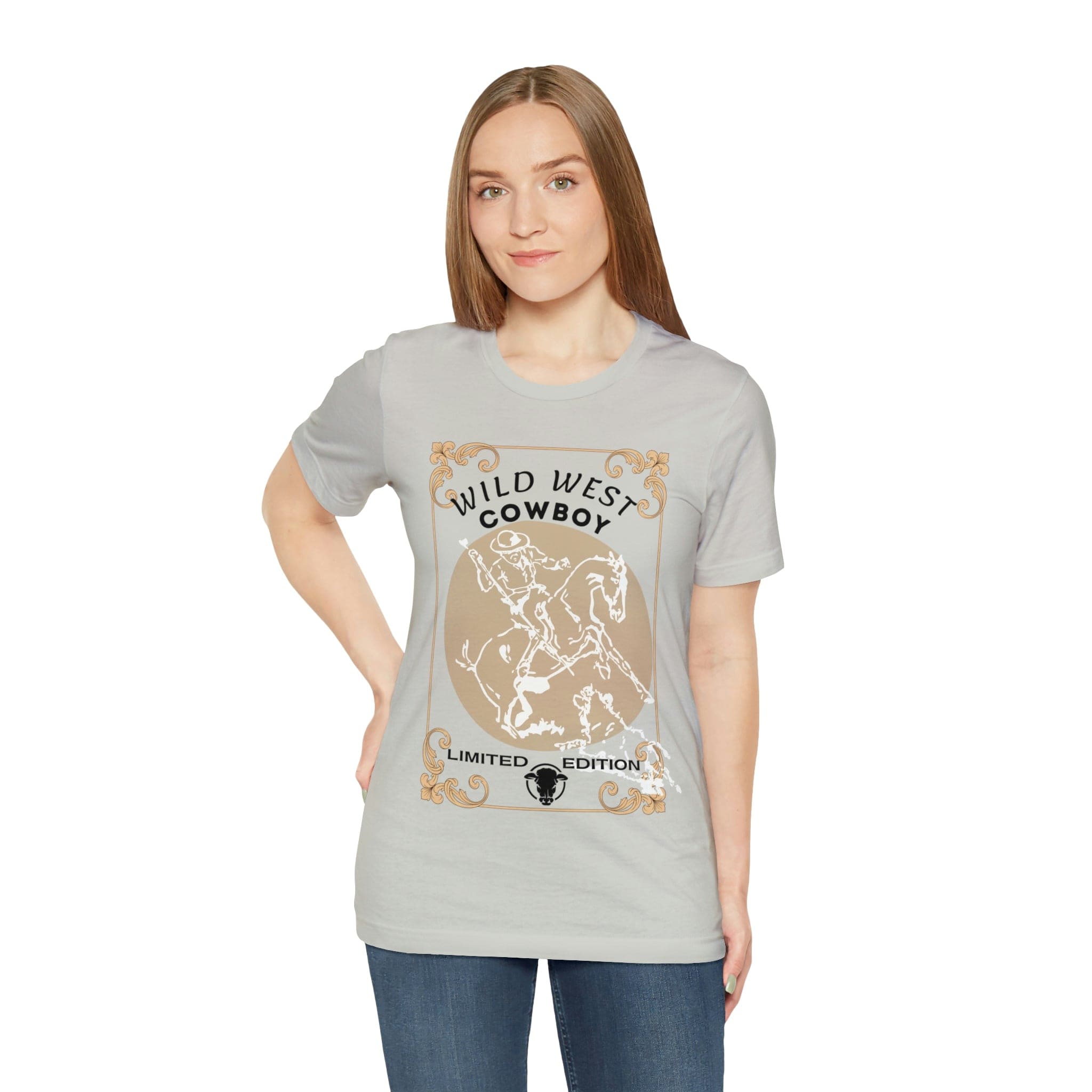 Printify T-Shirt Wild West Cowboy - Unisex Jersey Short Sleeve Tee