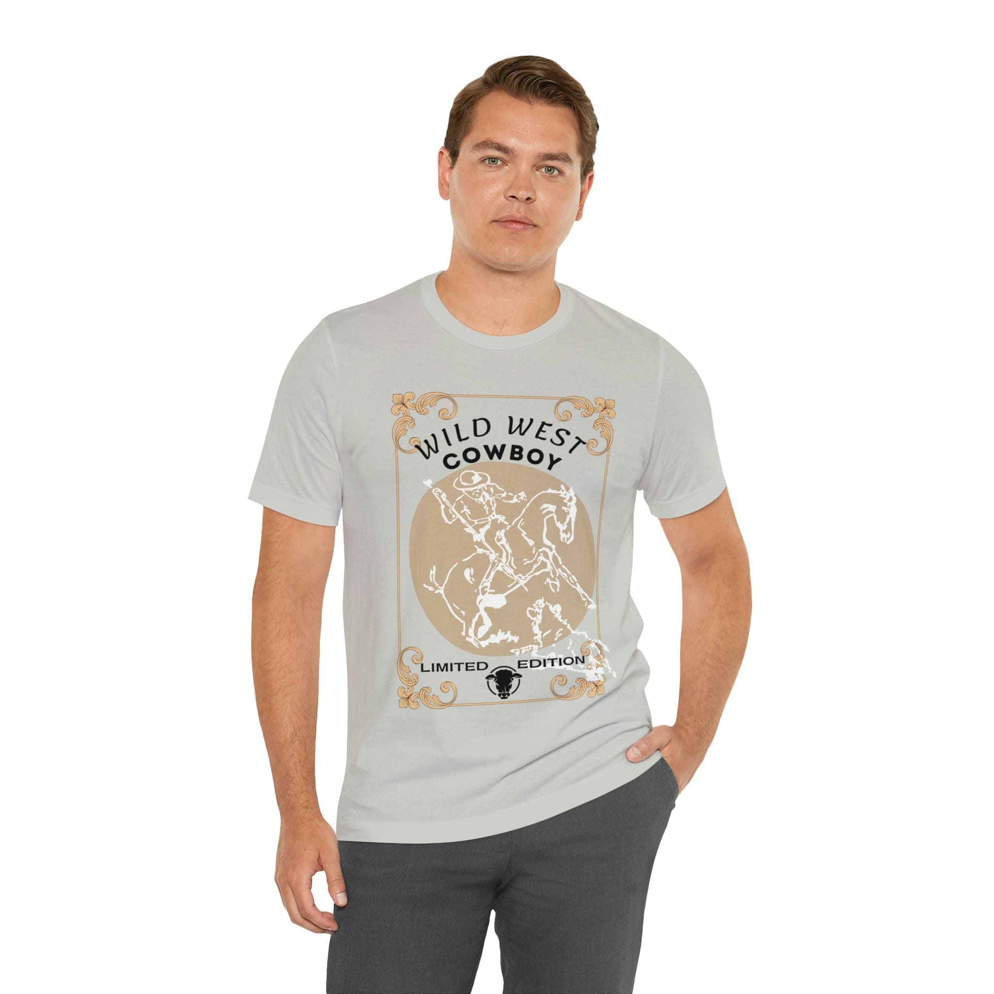 Printify T-Shirt Wild West Cowboy - Unisex Jersey Short Sleeve Tee