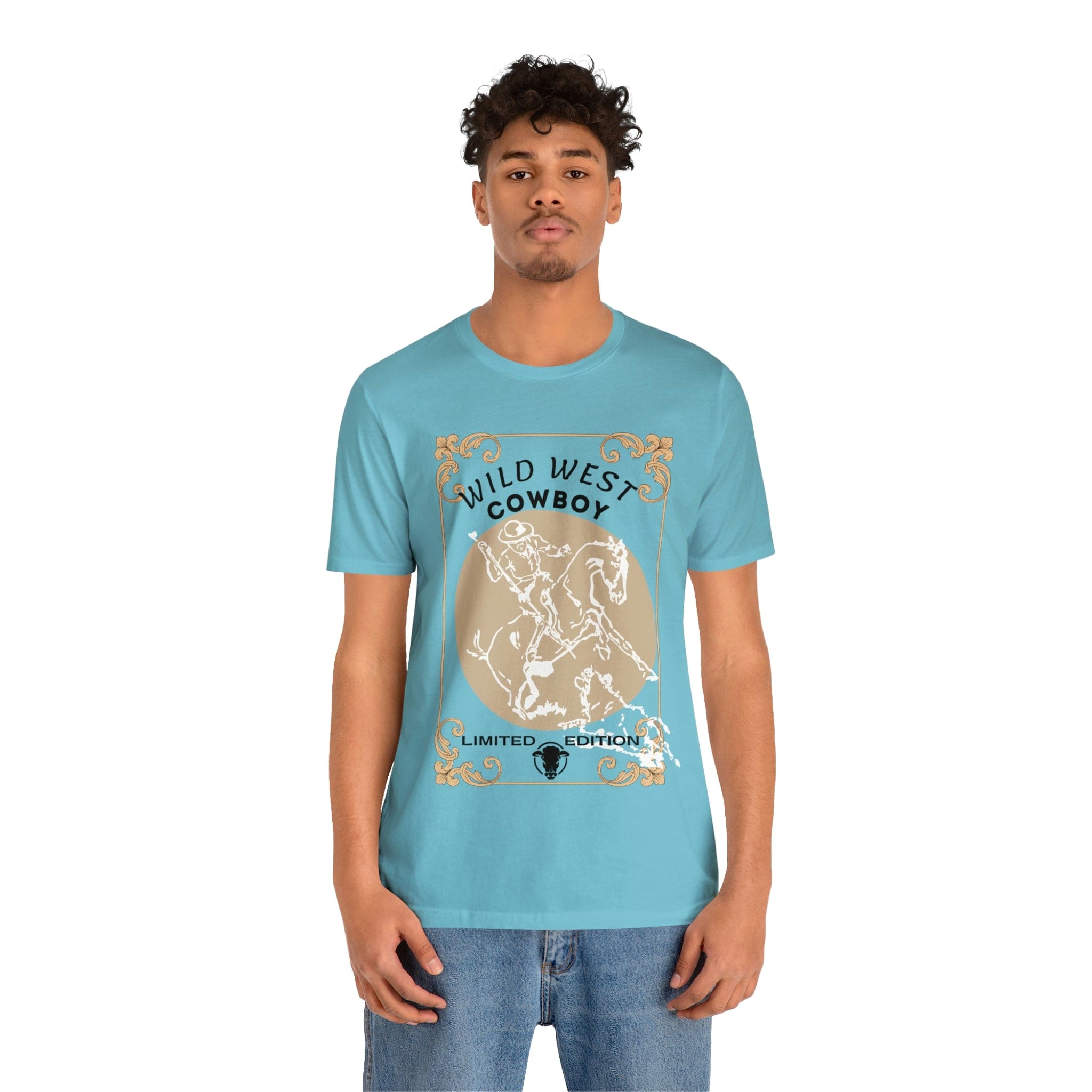 Printify T-Shirt Wild West Cowboy - Unisex Jersey Short Sleeve Tee