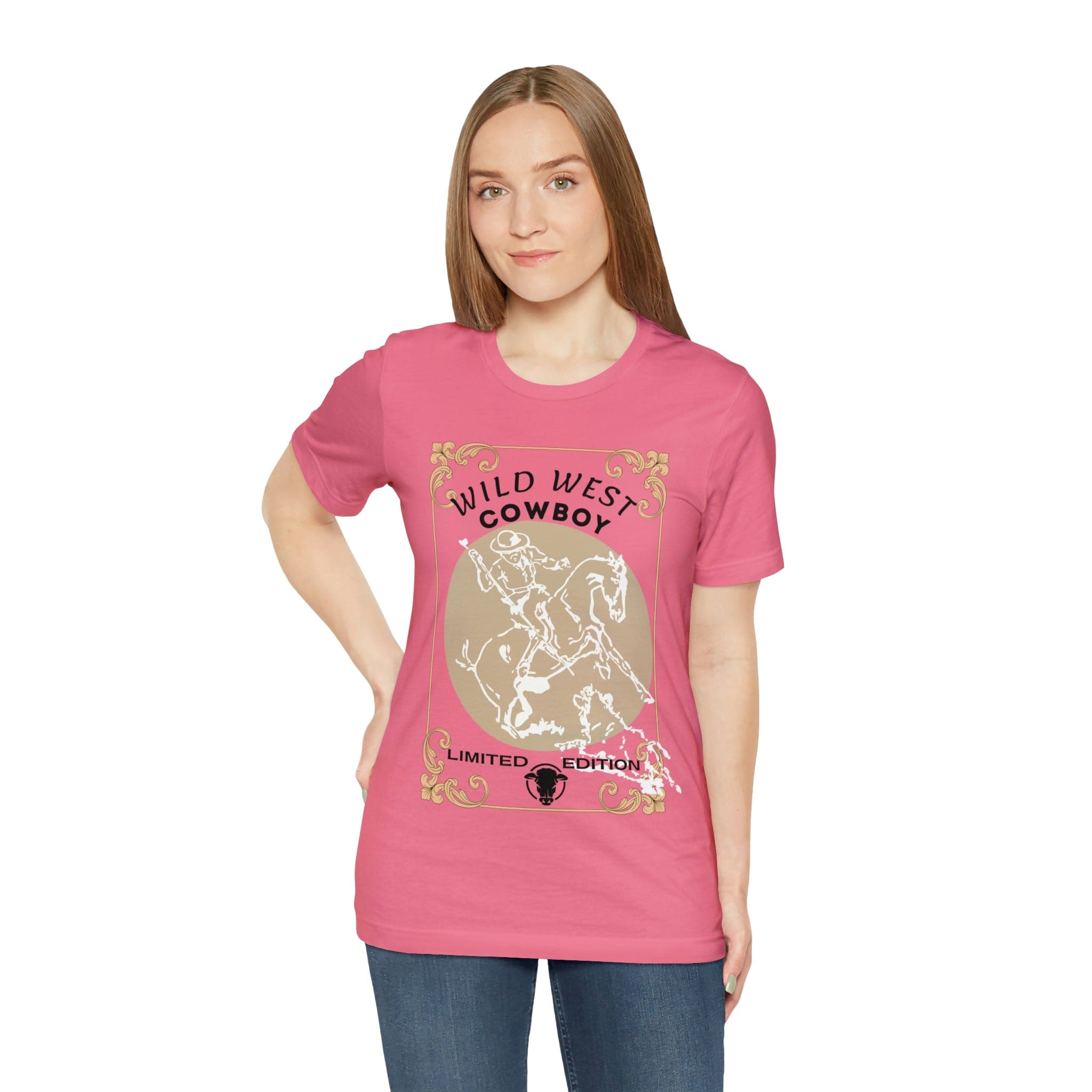 Printify T-Shirt Wild West Cowboy - Unisex Jersey Short Sleeve Tee