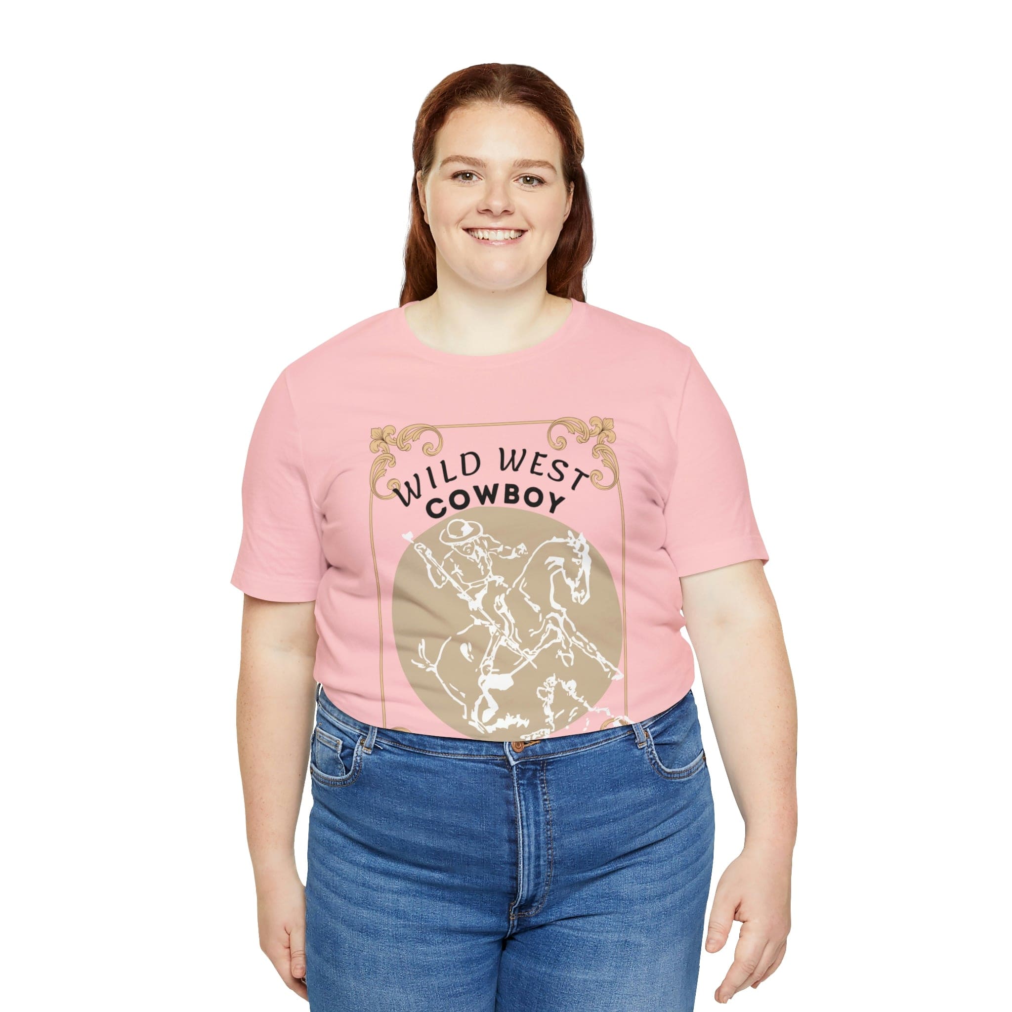 Printify T-Shirt Wild West Cowboy - Unisex Jersey Short Sleeve Tee