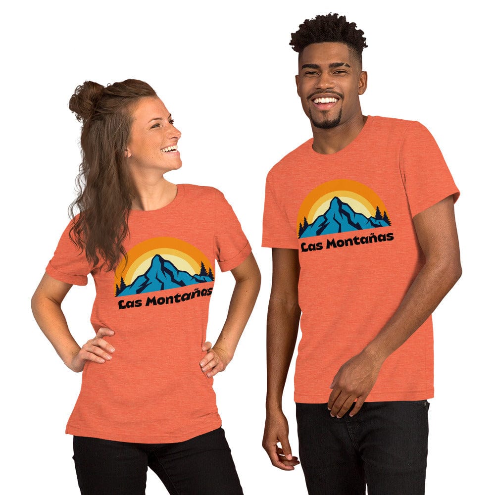 Spruced Roost Heather Orange / S The Mountains - Las MontaƱas - Unisex t-shirt - XS-5XL