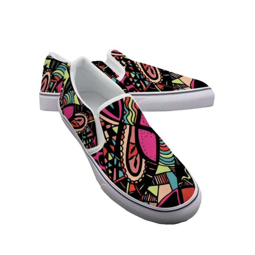 Yoycol White / US6(EUR36) Whimsy Walkers - Women's Slip On Sneakers