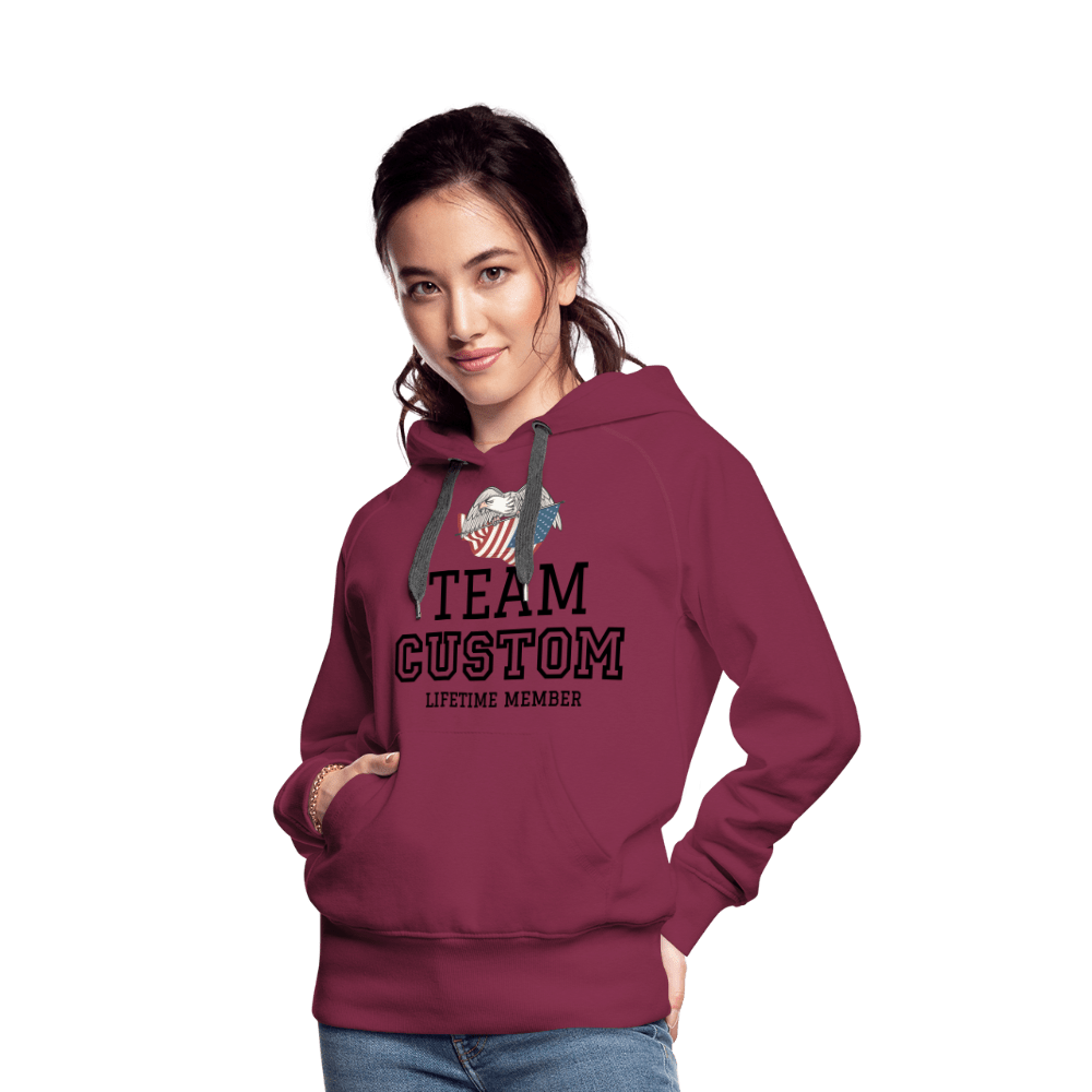 SPOD Women’s Premium Hoodie | Spreadshirt 444 burgundy / S Family Team - Lifetime Member - Women’s Premium Hoodie