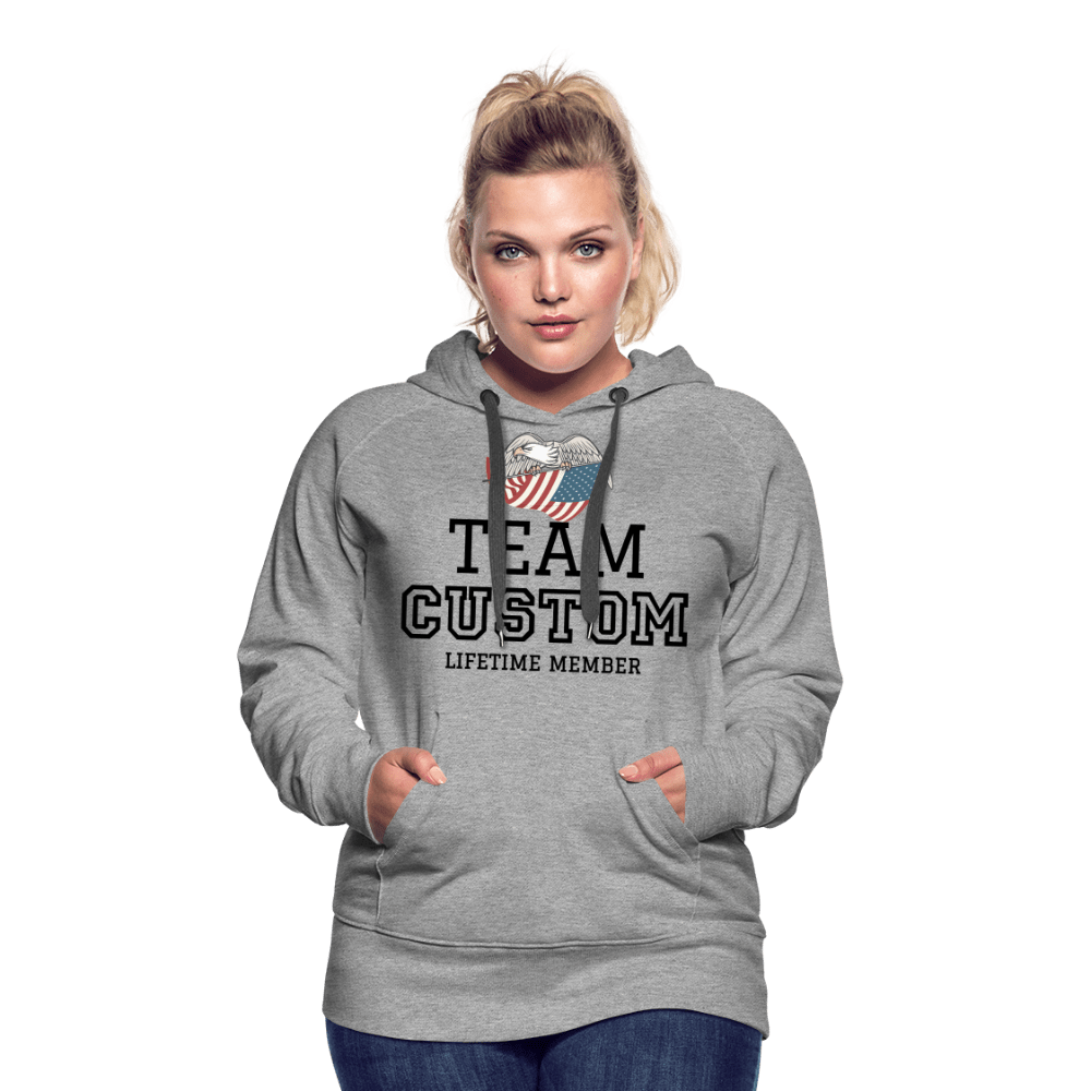 SPOD Women’s Premium Hoodie | Spreadshirt 444 heather grey / S Family Team - Lifetime Member - Women’s Premium Hoodie