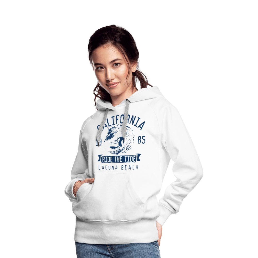 SPOD Women’s Premium Hoodie | Spreadshirt 444 white / S Ride the Tide California - Women’s Premium Hoodie