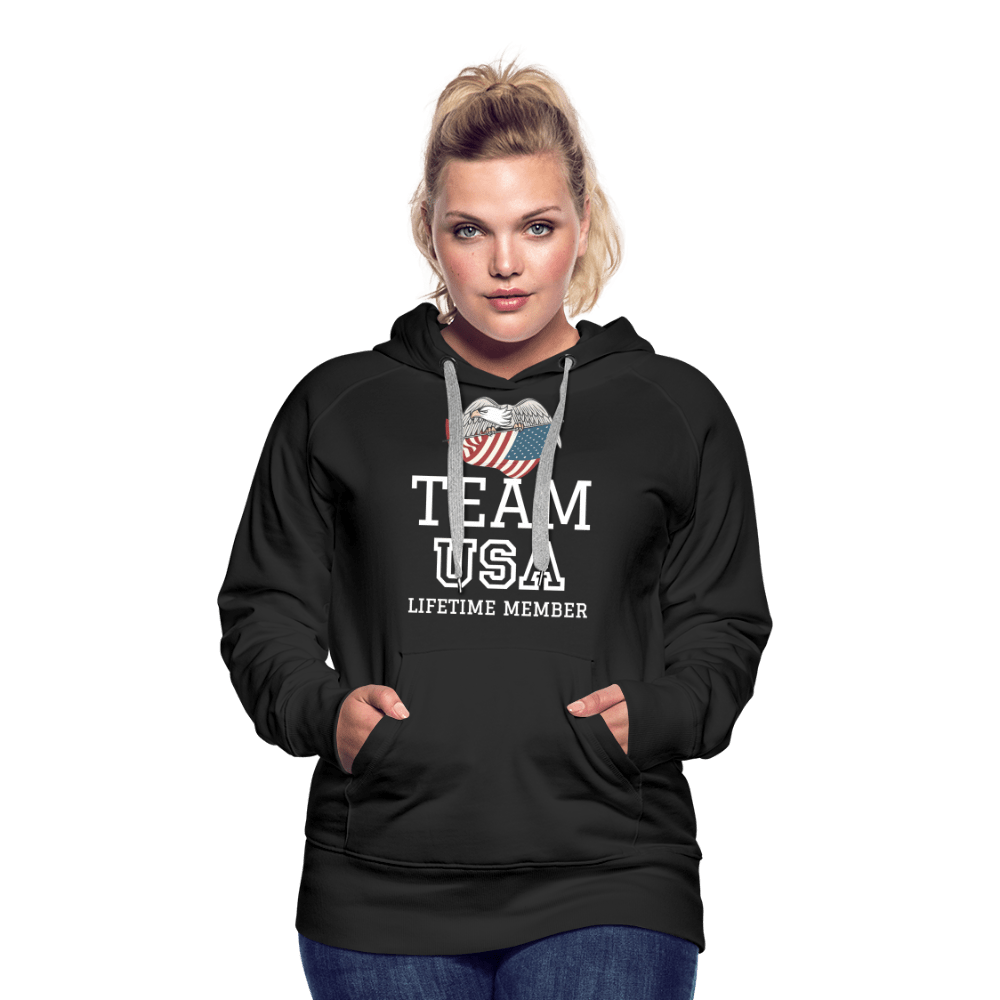 SPOD Women’s Premium Hoodie | Spreadshirt 444 black / S Team USA - Lifetime Member - Women’s Premium Hoodie