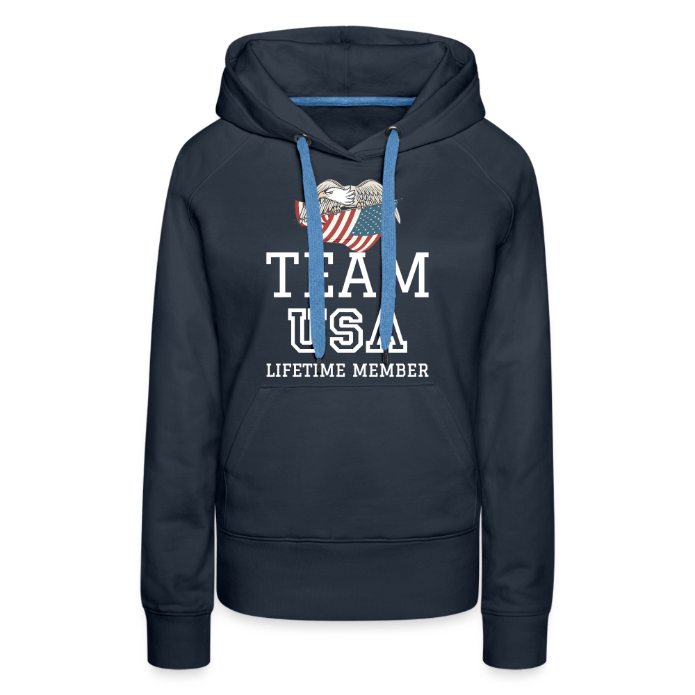 SPOD Women’s Premium Hoodie | Spreadshirt 444 navy / S Team USA - Lifetime Member - Women’s Premium Hoodie
