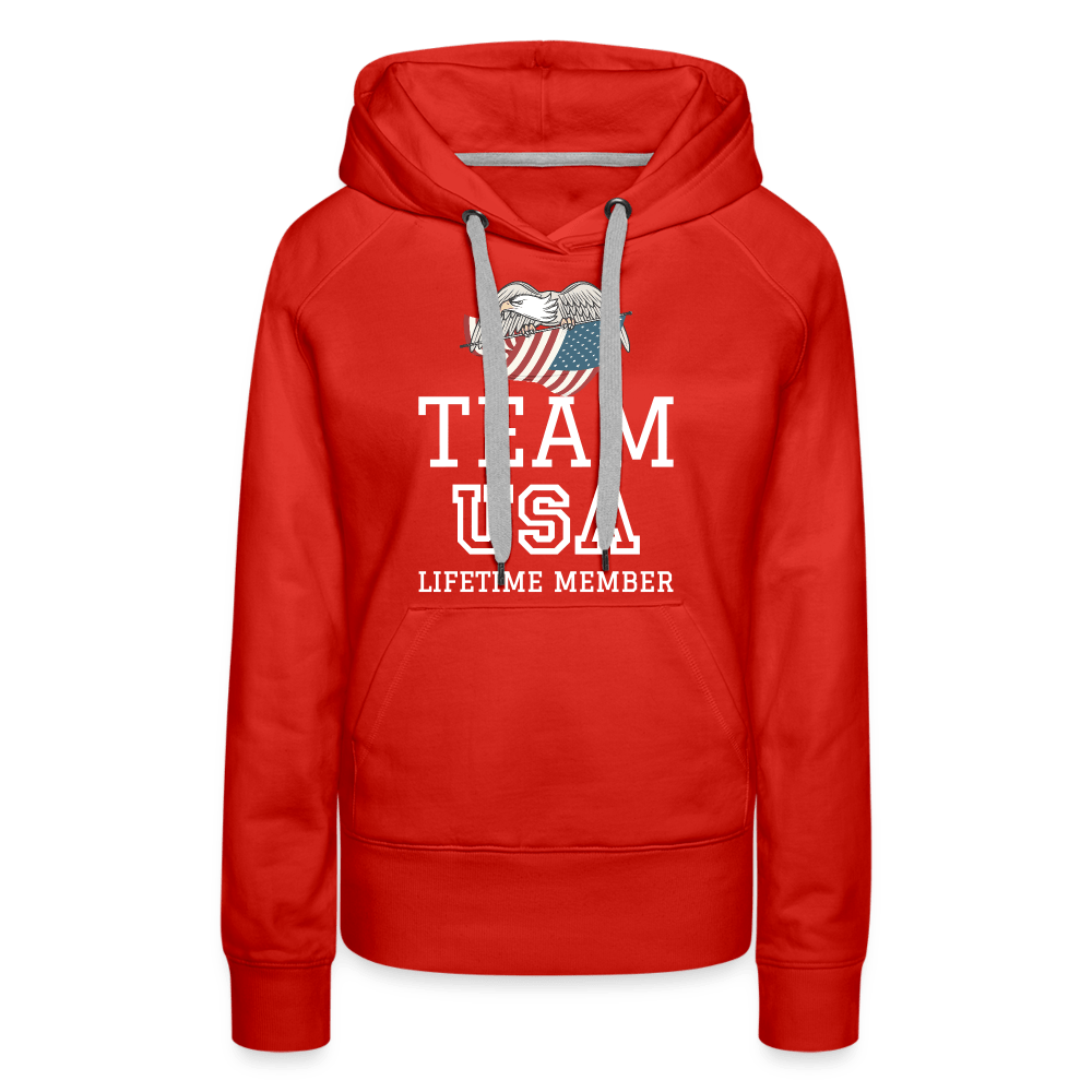 SPOD Women’s Premium Hoodie | Spreadshirt 444 Team USA - Lifetime Member - Women’s Premium Hoodie
