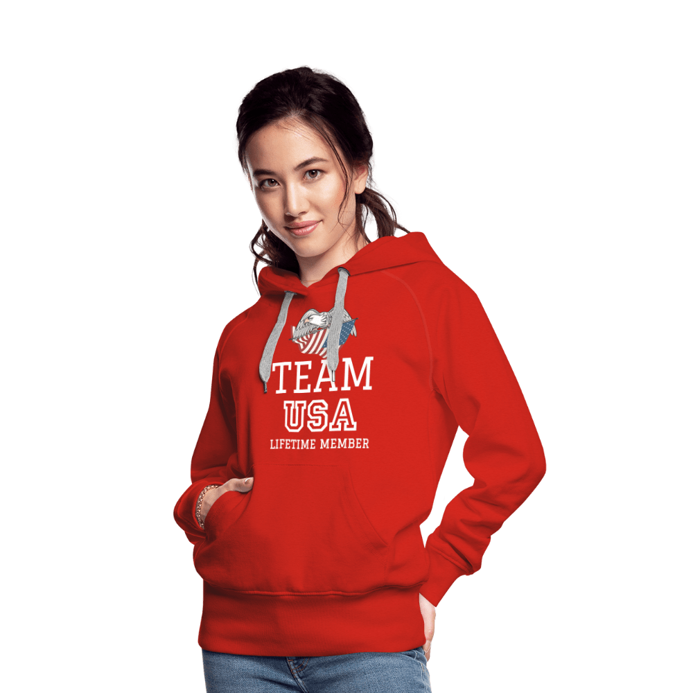 SPOD Women’s Premium Hoodie | Spreadshirt 444 Team USA - Lifetime Member - Women’s Premium Hoodie