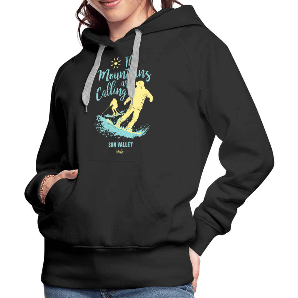 SPOD Women’s Premium Hoodie | Spreadshirt 444 black / S The Mountains are Calling - Women’s Premium Hoodie