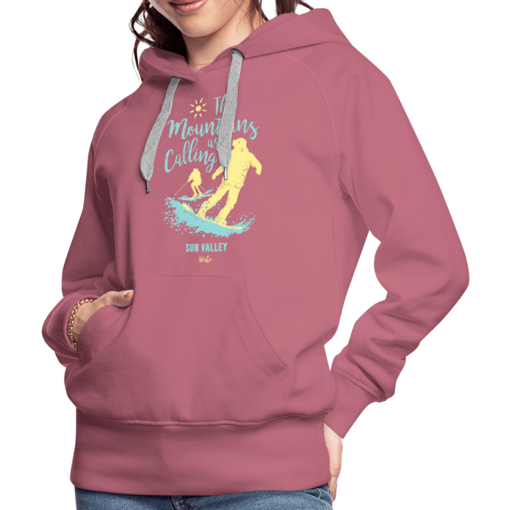 SPOD Women’s Premium Hoodie | Spreadshirt 444 mauve / S The Mountains are Calling  - Women’s Premium Hoodie