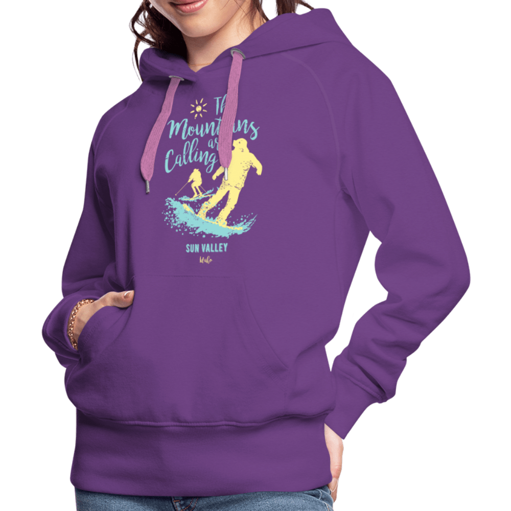 SPOD Women’s Premium Hoodie | Spreadshirt 444 purple / S The Mountains are Calling - Women’s Premium Hoodie