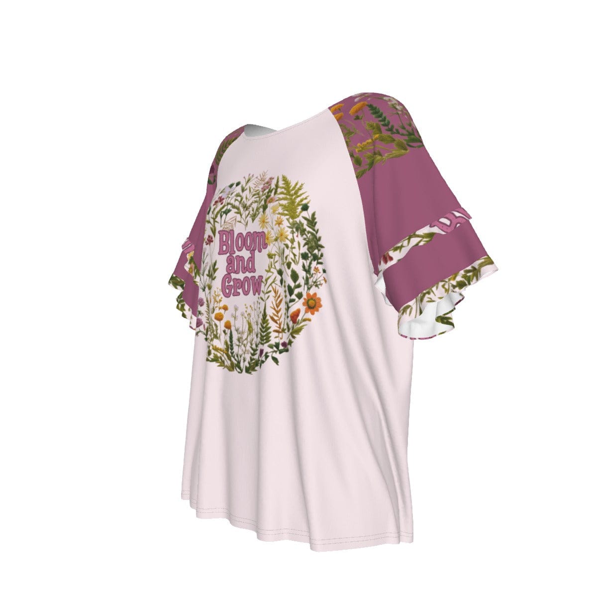 Yoycol Women's Round Neck Raglan Sleeve T-shirt