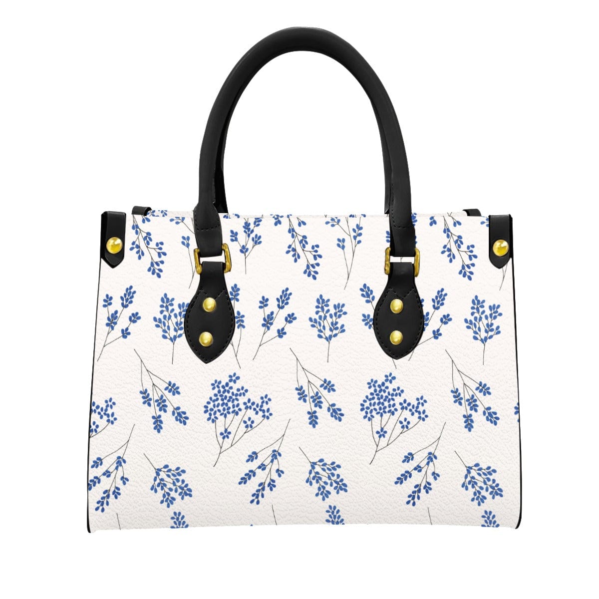 Yoycol U / White Women's Tote Bag With Black Handle