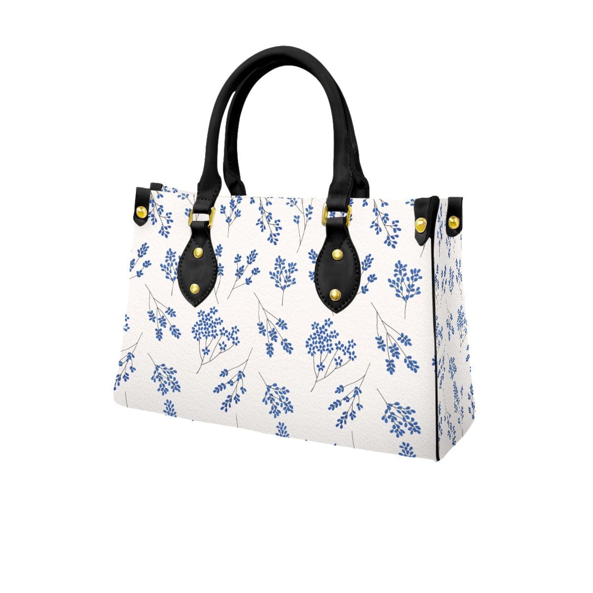 Yoycol U / White Women's Tote Bag With Black Handle