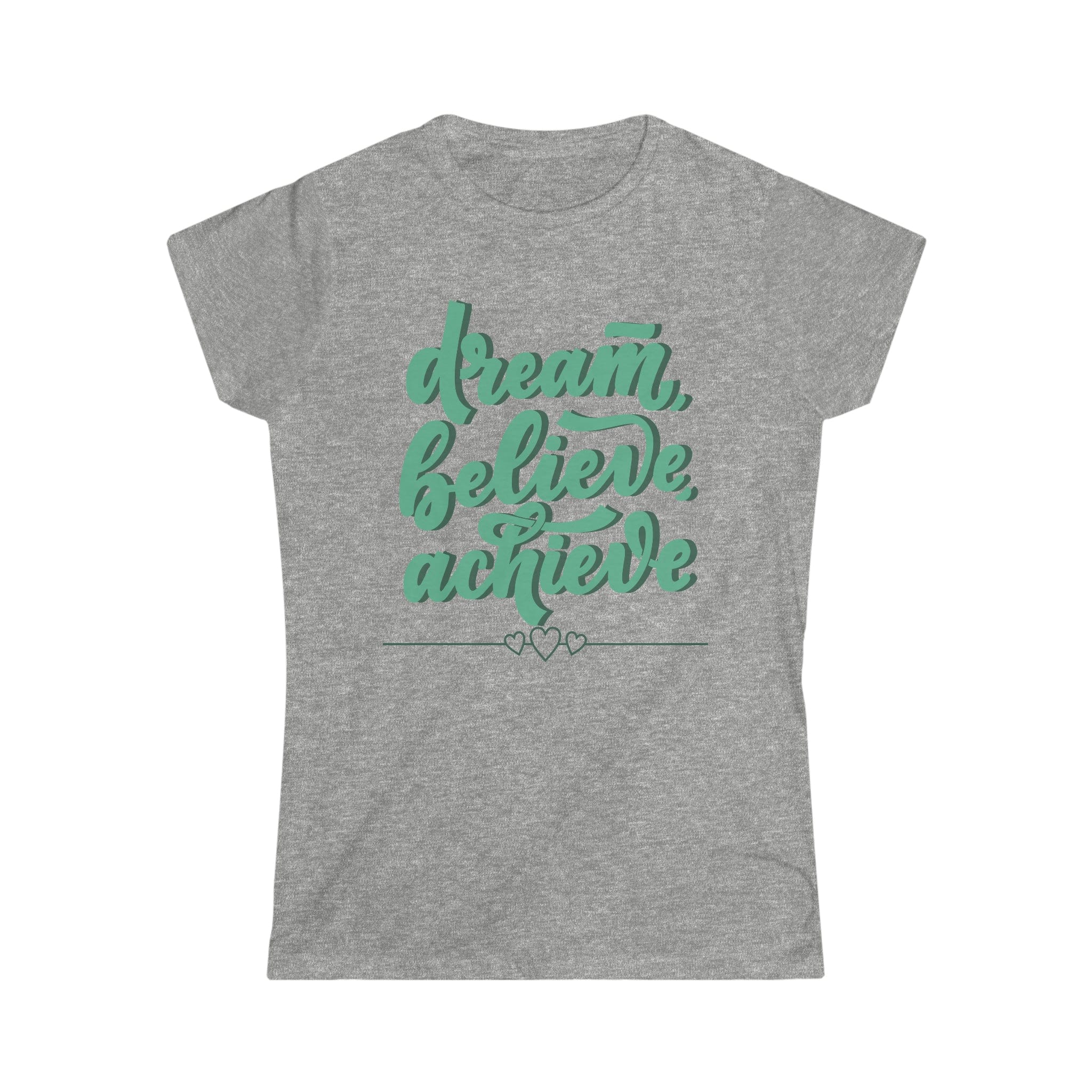 Printify T-Shirt Sport Grey / S Believe it - Women's Softstyle Tee