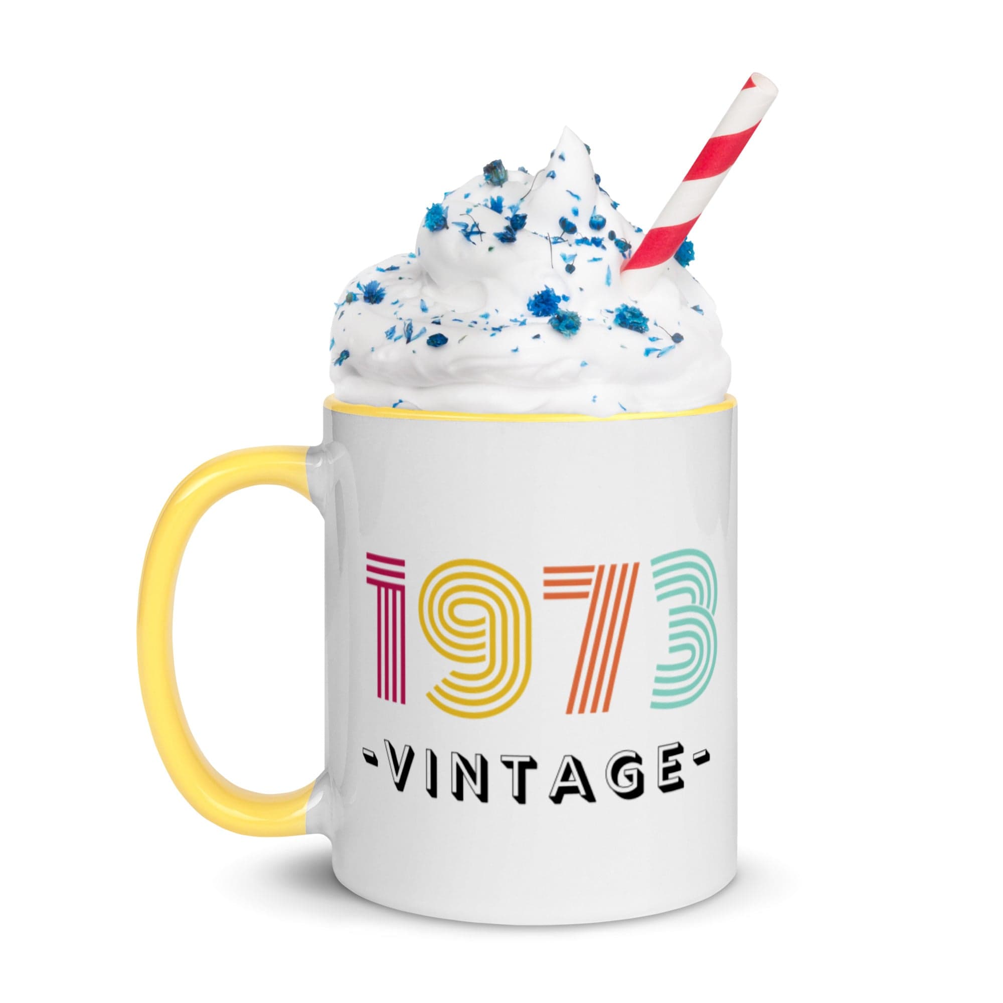 Spruced Roost 1973 Vintage! 50th Birthday Mug with Color Inside