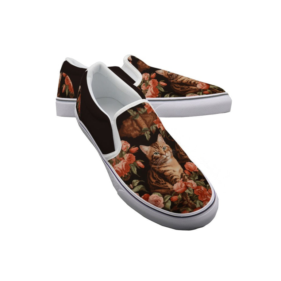 Cat Kaleidoscope - Women's Slip On Sneakers