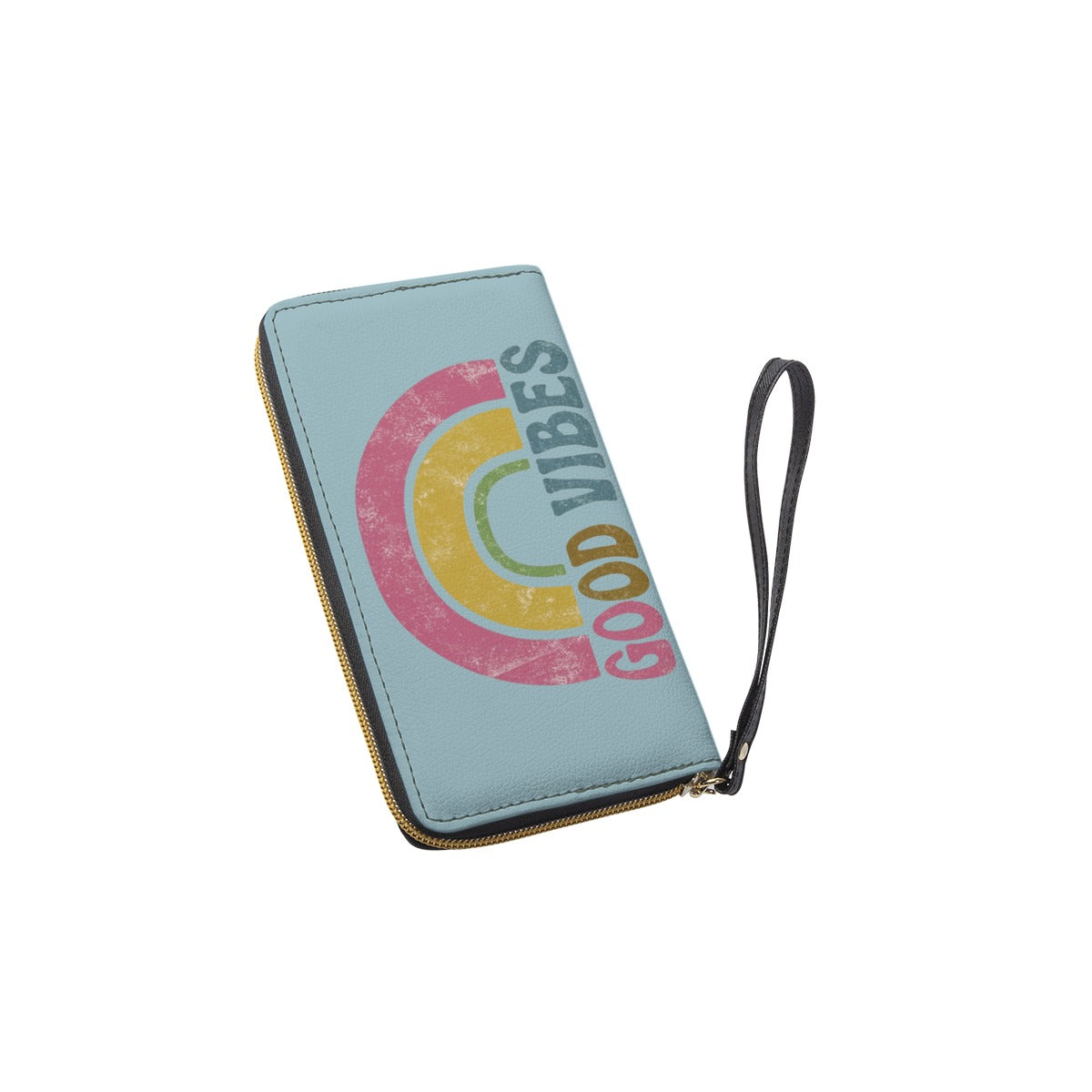 Long Wallet With Black Hand Strap