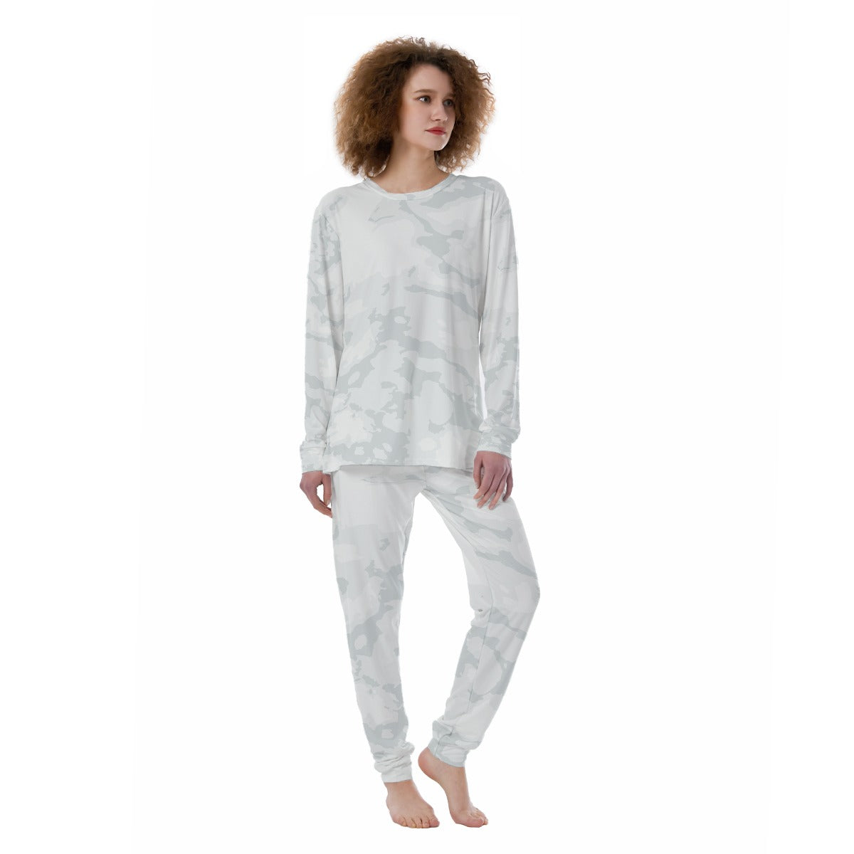 Marble Hues  All-Over Print Women's Pajamas