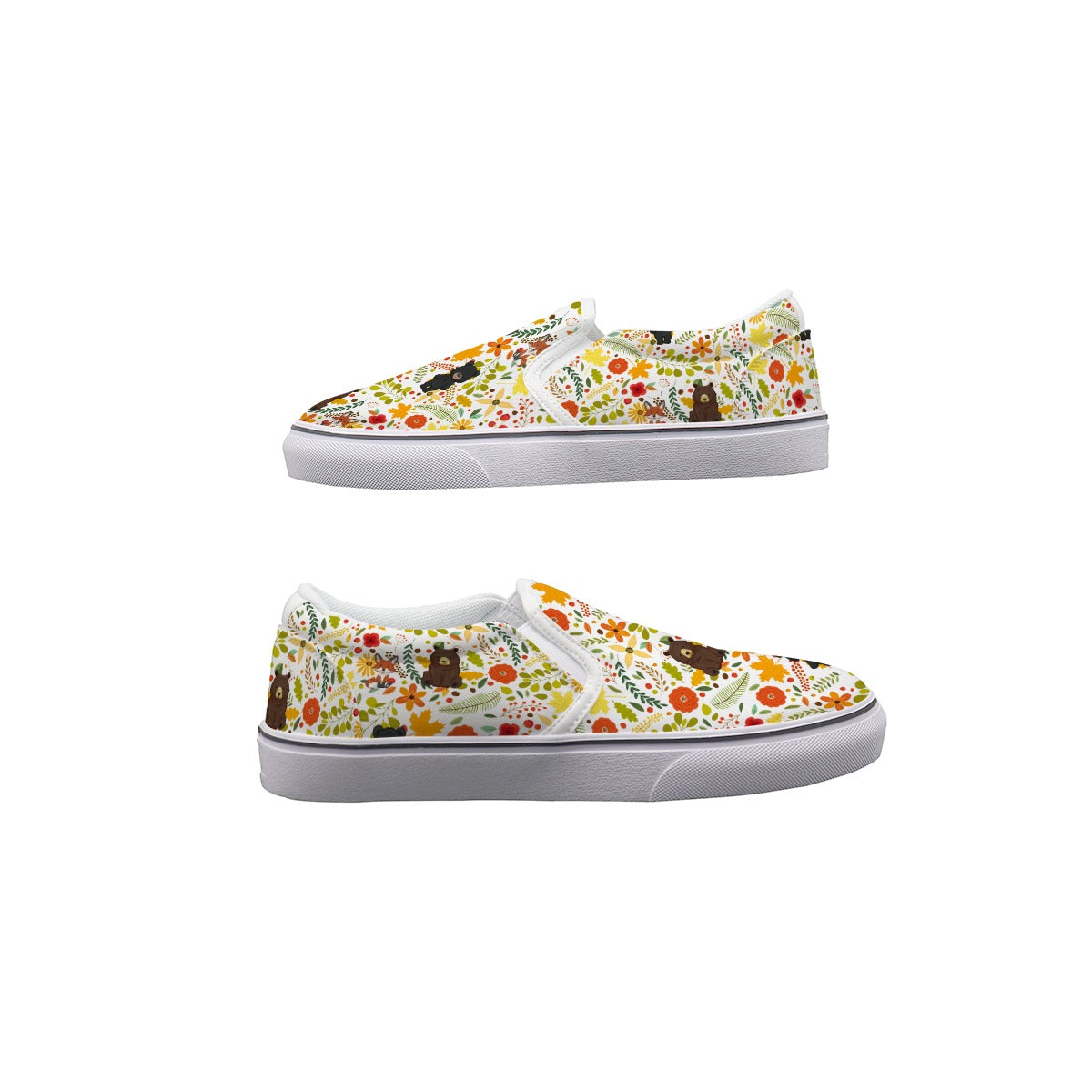 Flora & Fauna - Women's Slip On Sneakers
