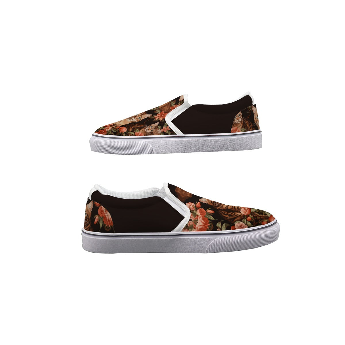 Cat Kaleidoscope - Women's Slip On Sneakers