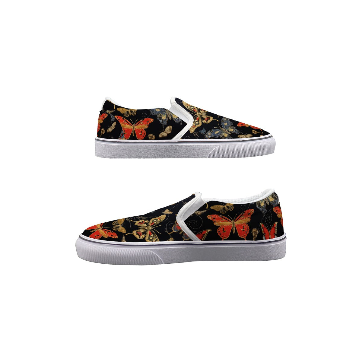 Multi Mariposa - Women's Slip On Sneakers