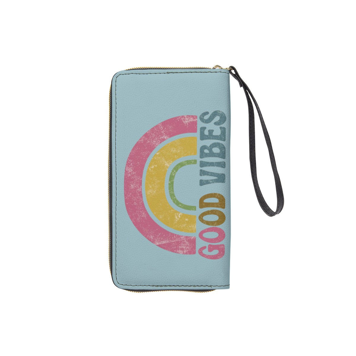 Long Wallet With Black Hand Strap