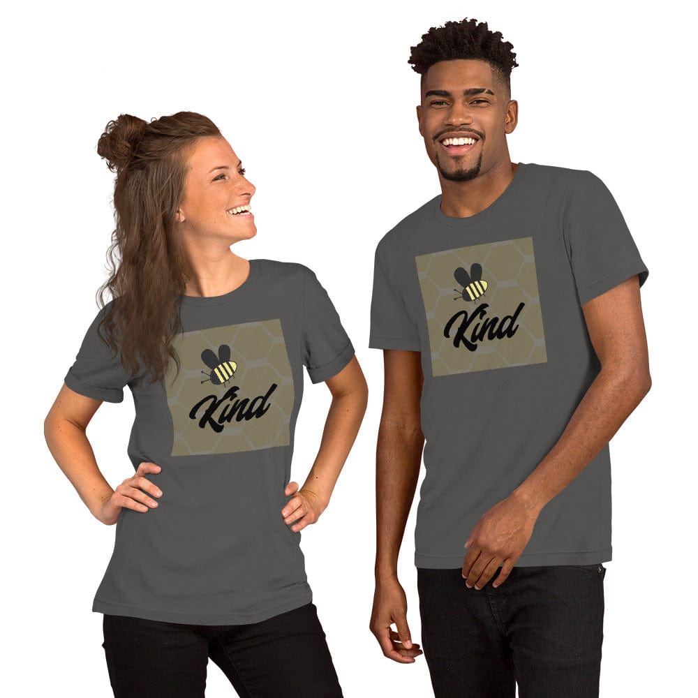 Spruced Roost Asphalt / S Be Kind - Kindness Friendship Bee Summer Honey Unisex t-shirt