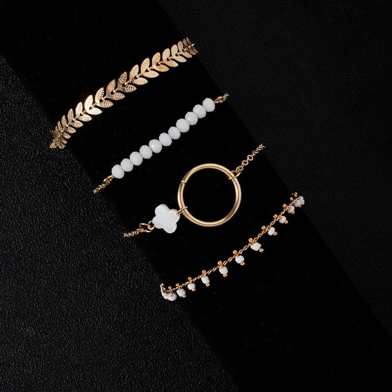 Spruced Roost Bracelets Timeless Gold Tone Bracelet Set - 4 pcs
