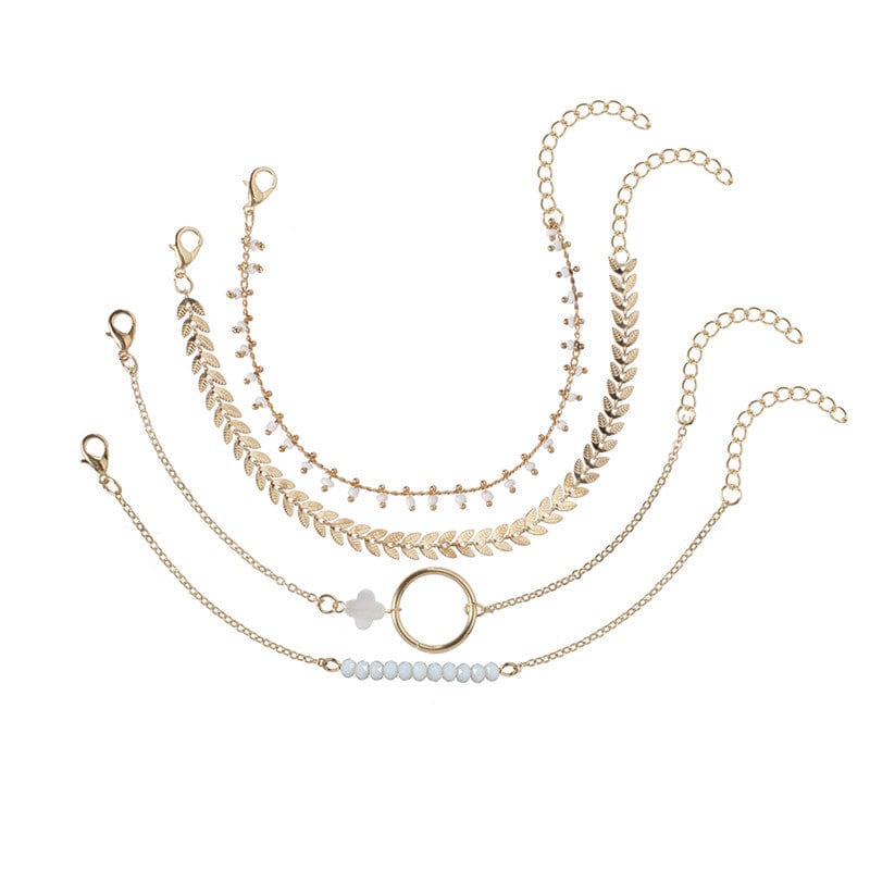 Spruced Roost Bracelets Timeless Gold Tone Bracelet Set - 4 pcs