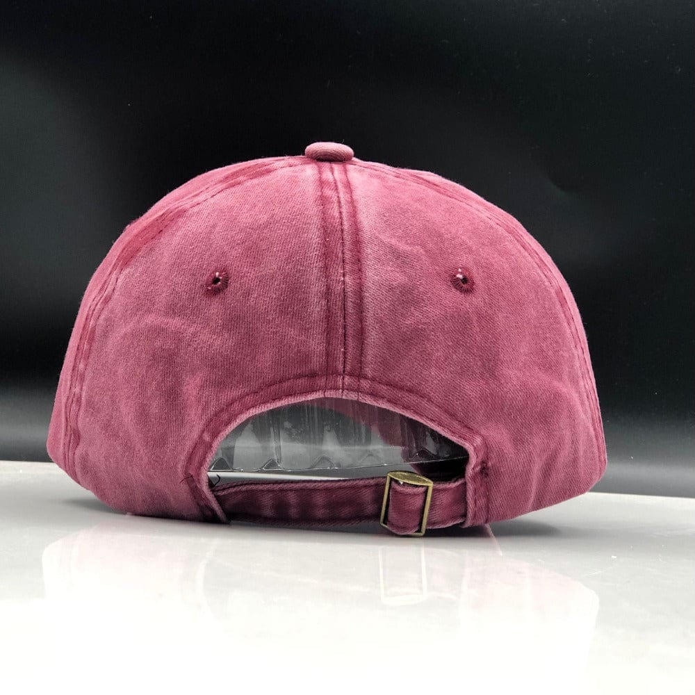 Spruced Roost Embroidered Shark Chambray Baseball Cap - Adjustable - 3 Colors