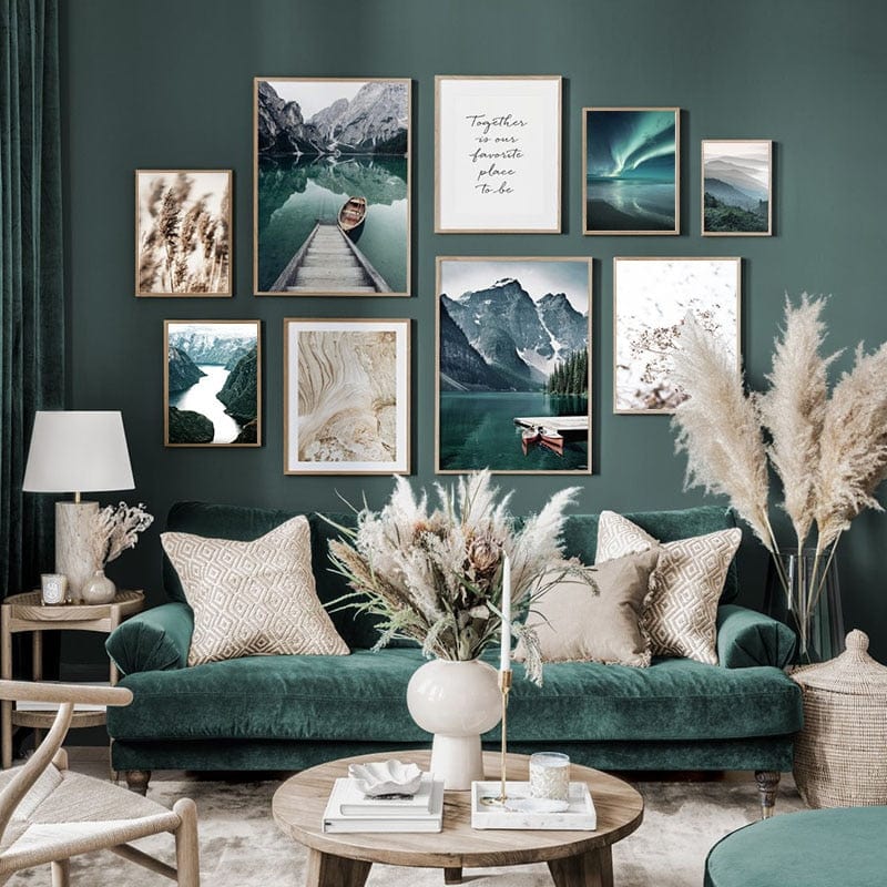 Spruced Roost Home Decor Nordic Landscape Canvas Paintings - 9 Styles