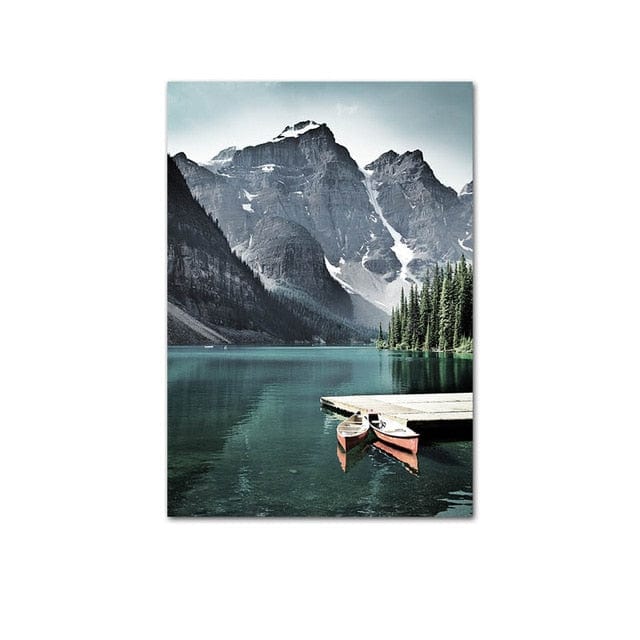 Spruced Roost Home Decor 15x20cm No Frame / Picture 8 Nordic Landscape Canvas Paintings - 9 Styles