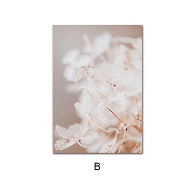 SIMPLEWAY Little Art Store Home Decor 60x90cm No Frame / Picture B Nordic Natural Plant Flower Canvas Paintings - 8 Styles