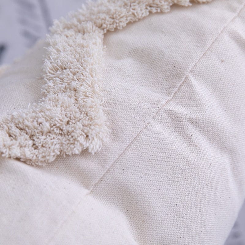 Spruced Roost Home Decor Tassels Beige Pillow Cover  - 2 Sizes - 5 Styles