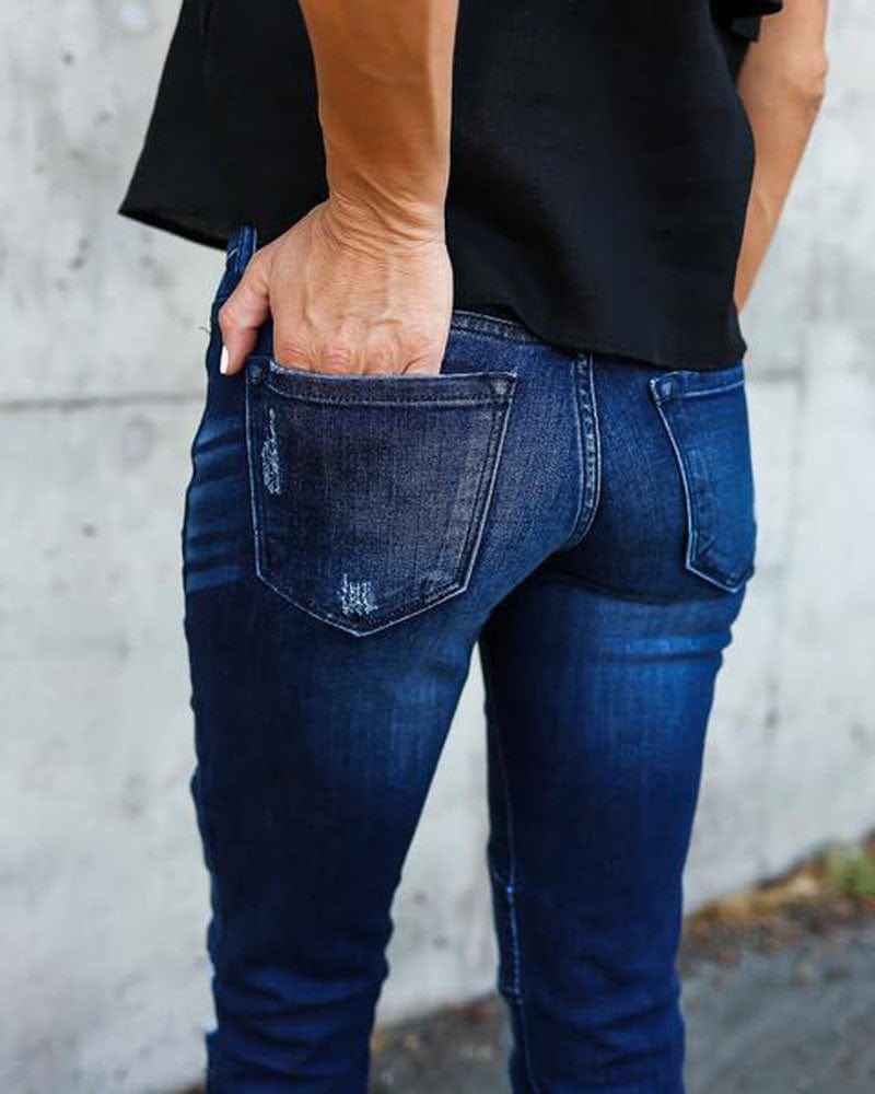 Spruced Roost Jeans Apex Distressed Skinny Jeans - S-2XL - 2 Colors
