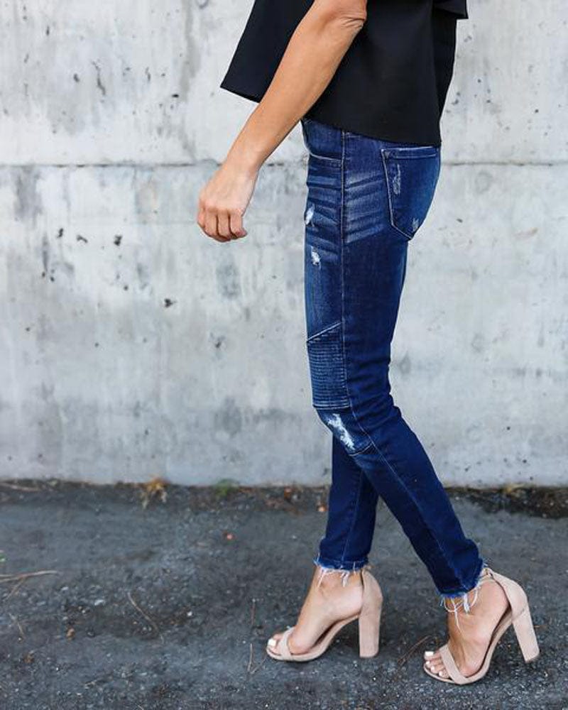 Spruced Roost Jeans Apex Distressed Skinny Jeans - S-2XL - 2 Colors