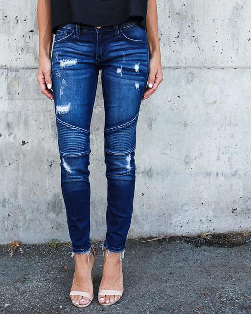 Spruced Roost Jeans Apex Distressed Skinny Jeans - S-2XL - 2 Colors