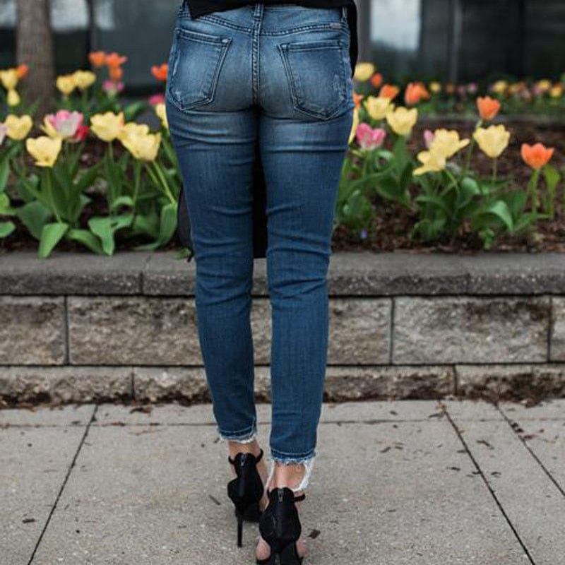 Spruced Roost Jeans Apex Distressed Skinny Jeans - S-2XL - 2 Colors