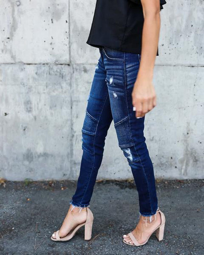 Spruced Roost Jeans Apex Distressed Skinny Jeans - S-2XL - 2 Colors